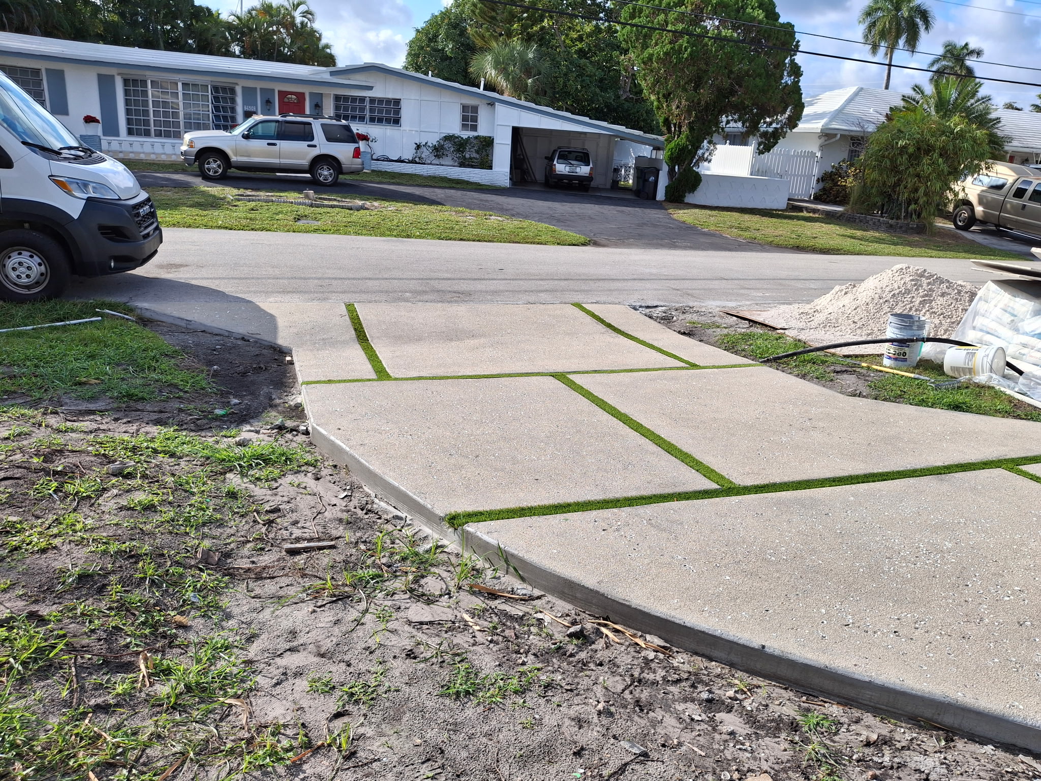 Concrete Driveways project in Opa-locka