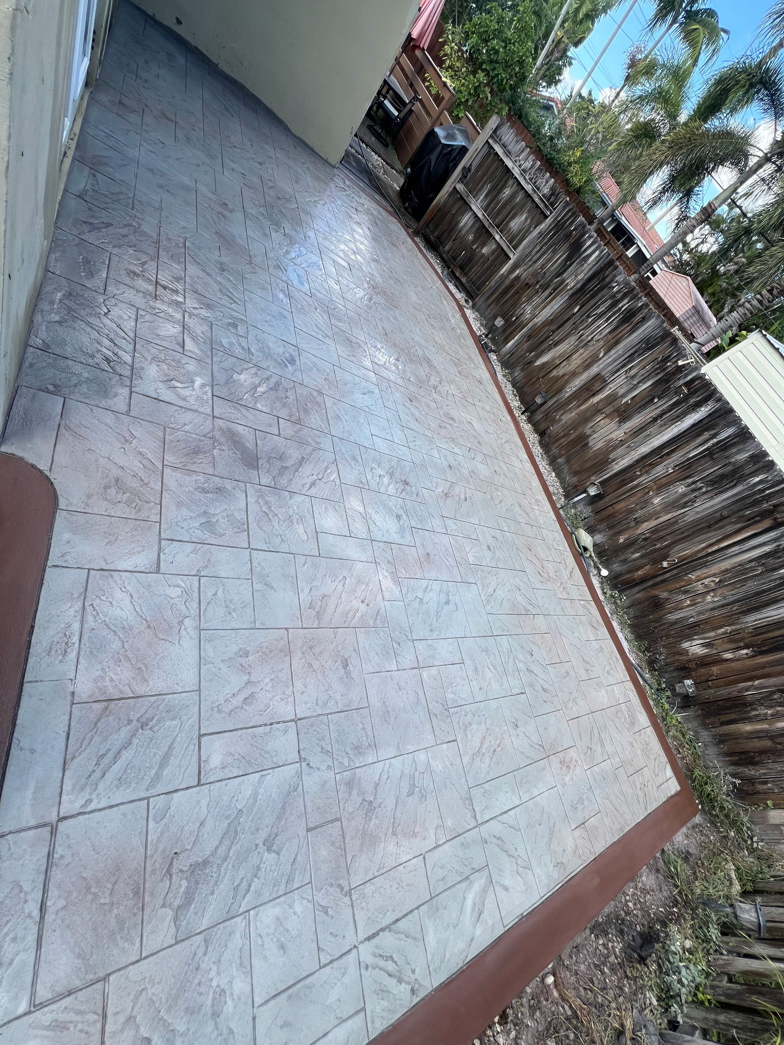 Concrete Patios project in Davie